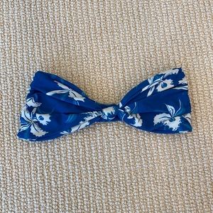 Mikoh blue floral Carmel top